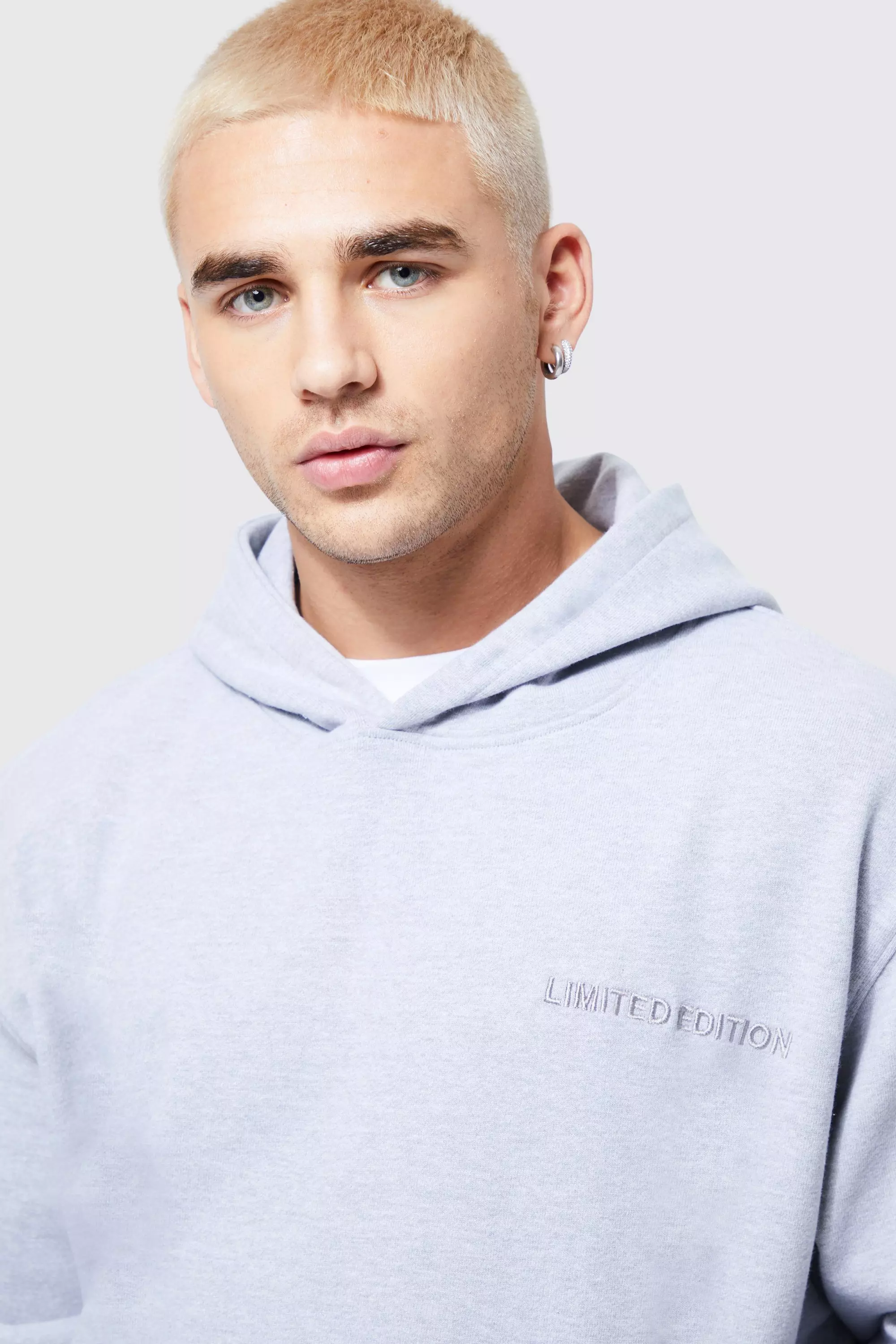 Grey discount boxy hoodie